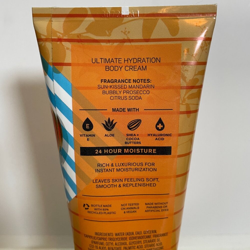 Bath & Body Works Sparkling Orange Spritz Body Cream 8 Oz Shea Butter Vitamin E - Picture 5 of 6